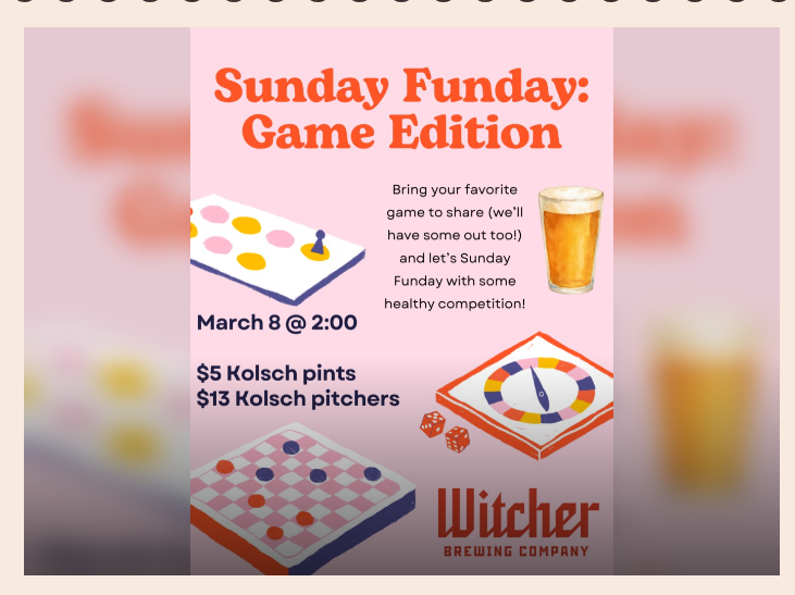 Board Game Sunday Funday @ Witcher Brewing