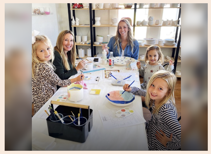 Pottery Painting and Wineglass Painting