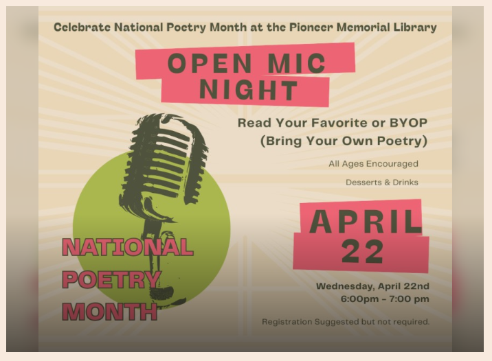 Poetry Open Mic Night