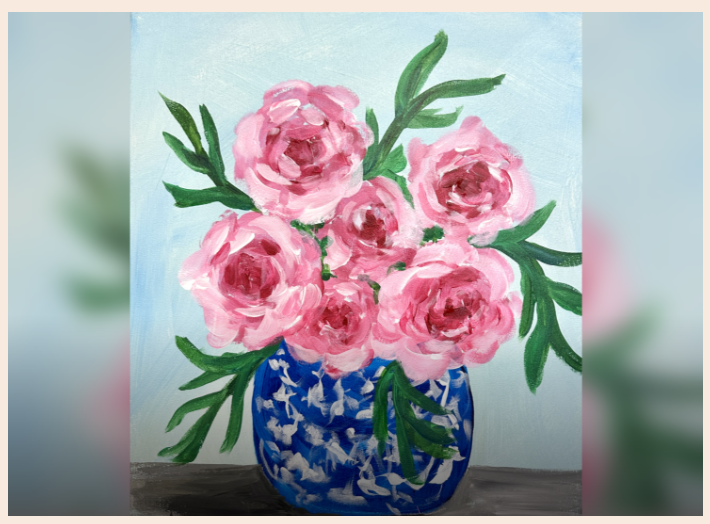 Paint & Sip “Pink Peonies”