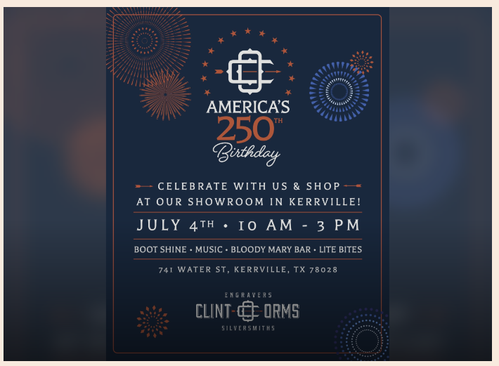 Clint Orms America’s 250th Birthday Showroom Celebration