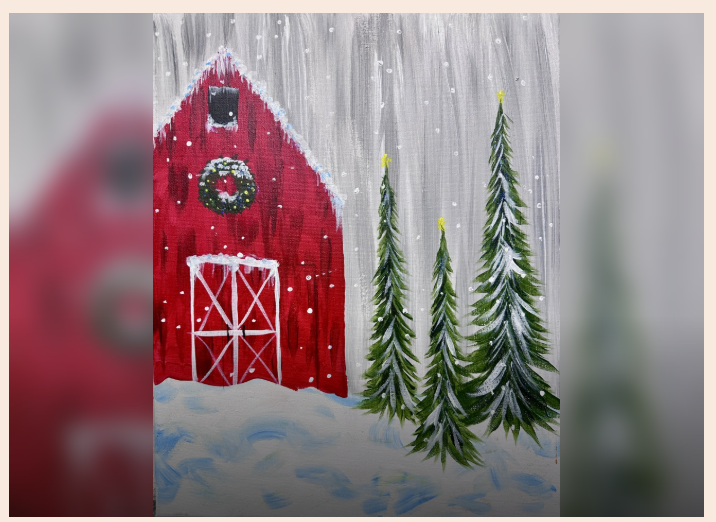 Paint & Sip “Christmas Barn”