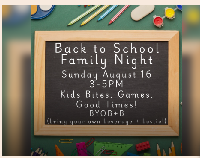 2nd Annual Back to School Family Night
