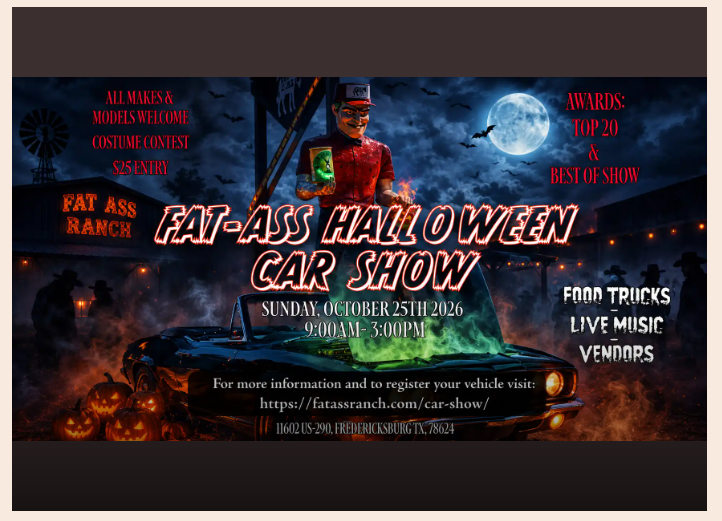 The Fat Ass Halloween Car Show