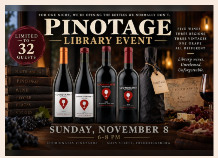 Pinotage Library Event